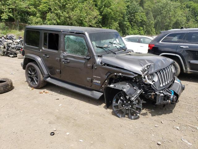 1C4JJXP60NW228217 - 2022 JEEP WRANGLER U SAHARA 4XE GRAY photo 4
