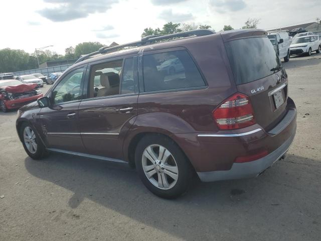 4JGBF71E98A390429 - 2008 MERCEDES-BENZ GL 450 4MATIC BURGUNDY photo 2