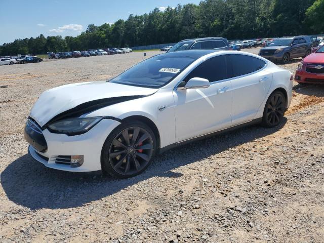 5YJSA1H14EFP51264 - 2014 TESLA MODEL S 白色 照片 1