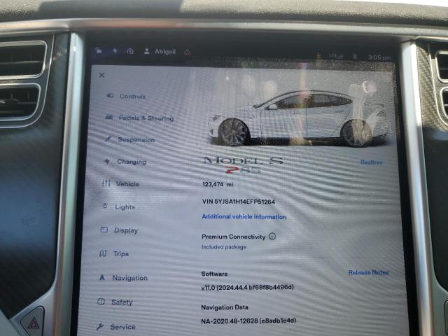 5YJSA1H14EFP51264 - 2014 TESLA MODEL S 白色 照片 9