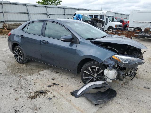 5YFBURHE3HP596160 - 2017 TOYOTA COROLLA L GRAY photo 4