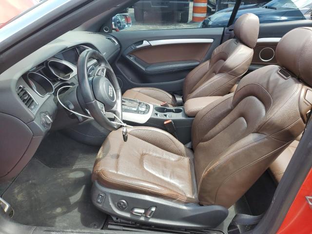 WAUCGAFH6DN008444 - 2013 AUDI S5 PREMIUM PLUS RED photo 7