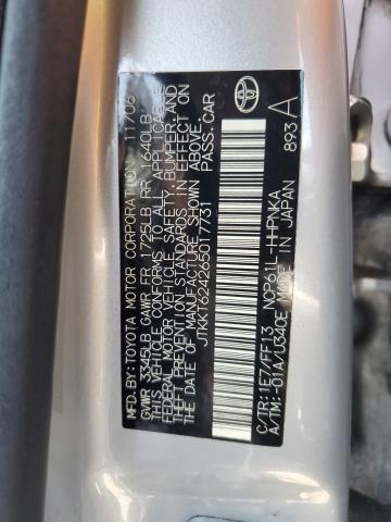 JTKKT624265017731 - 2006 TOYOTA SCION XA SILVER photo 12