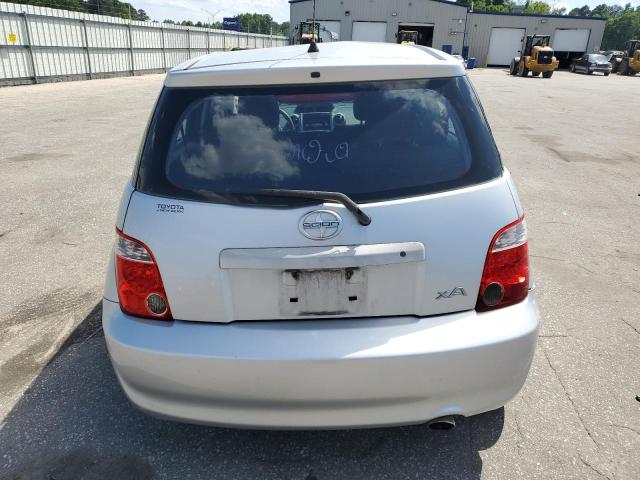 JTKKT624265017731 - 2006 TOYOTA SCION XA SILVER photo 6