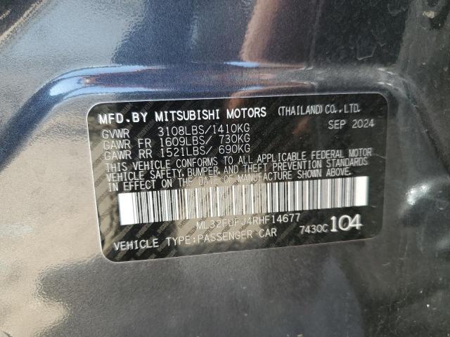 ML32FUFJ4RHF14677 - 2024 MITSUBISHI MIRAGE G4 ES GRAY photo 13