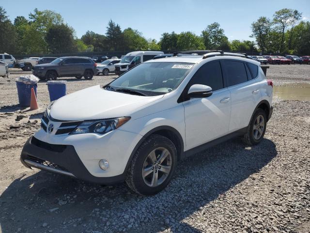 JTMRFREV6FD154843 - 2015 TOYOTA RAV4 XLE WHITE photo 1