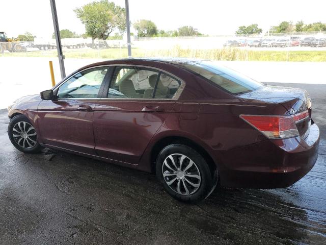 1HGCP2F32CA115950 - 2012 HONDA ACCORD LX BURGUNDY photo 2