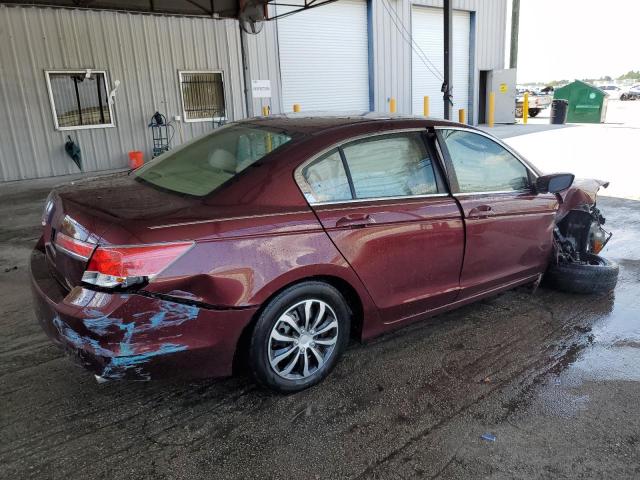 1HGCP2F32CA115950 - 2012 HONDA ACCORD LX BURGUNDY photo 3