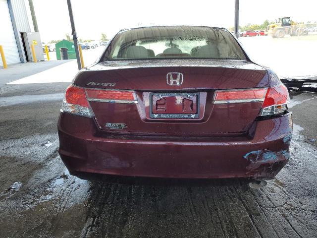 1HGCP2F32CA115950 - 2012 HONDA ACCORD LX BURGUNDY photo 6