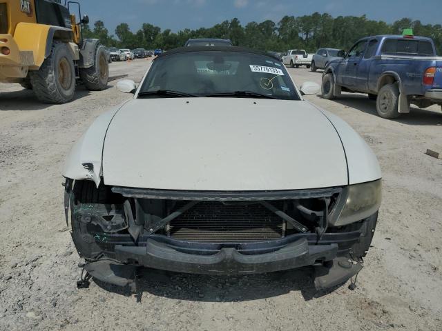 4USBT33505LS56941 - 2005 BMW Z4 2.5 WHITE photo 5