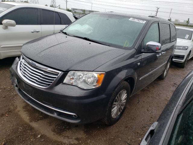 2C4RC1CG6ER258677 - 2014 CHRYSLER TOWN & COU TOURING L GRAY photo 1