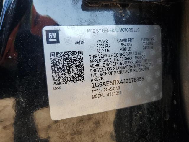 1G6AE5RX4J0178355 - 2018 CADILLAC ATS BLACK photo 12