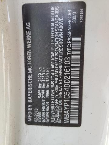 WBAYP1C54DD216103 - 2013 BMW 650 XI WHITE photo 12