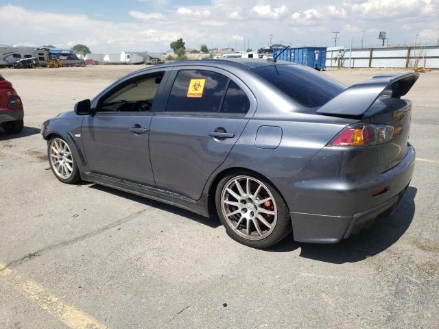 JA32W8FVXBU046017 - 2011 MITSUBISHI LANCER EVOLUTION GSR GRAY photo 2