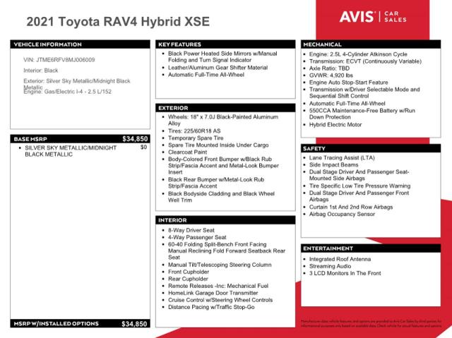 JTME6RFV8MJ006009 - 2021 TOYOTA RAV4 XSE GRAY photo 12