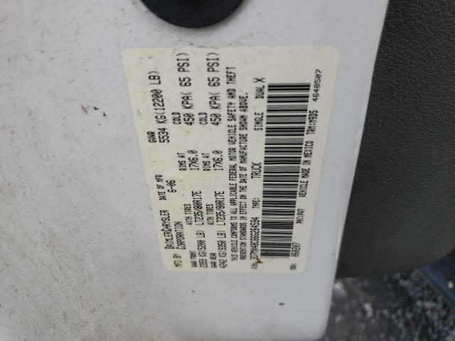 3D7MX48C66G264594 - 2006 DODGE RAM 3500 ST WHITE photo 12