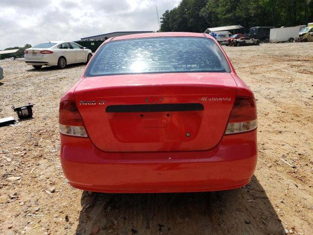 KL1TG52605B502579 - 2005 CHEVROLET AVEO LT RED photo 6