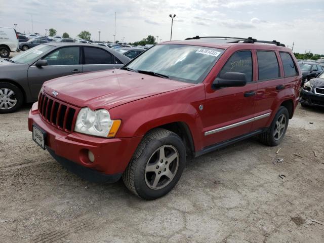 1J4HR48N15C706054 - 2005 JEEP GRAND CHER LAREDO BURGUNDY photo 1