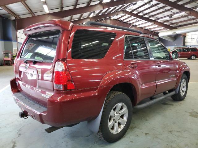 JTEBU14R978104960 - 2007 TOYOTA 4RUNNER SR5 RED photo 3