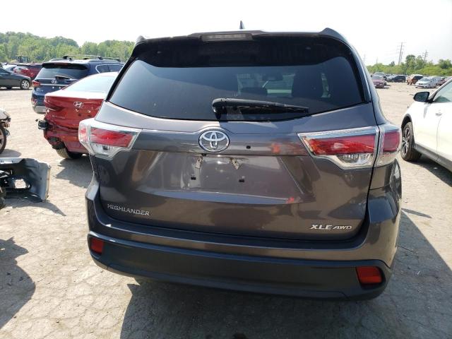 5TDJKRFH0GS239233 - 2016 TOYOTA HIGHLANDER XLE Boz foto 6