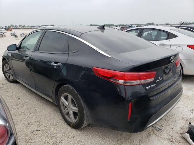 KNAGT4LC4H5008388 - 2017 KIA OPTIMA HYBRID BLACK photo 2