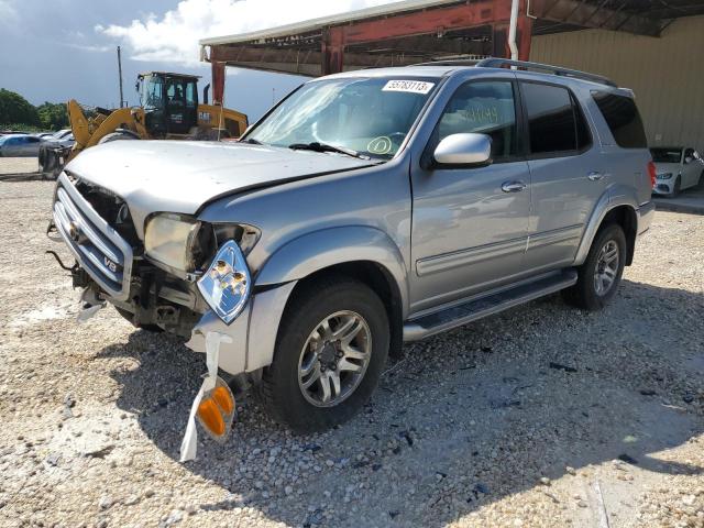 5TDBT48A04S226224 - 2004 TOYOTA SEQUOIA LIMITED SILVER photo 1