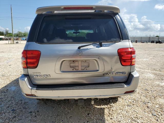 5TDBT48A04S226224 - 2004 TOYOTA SEQUOIA LIMITED SILVER photo 6