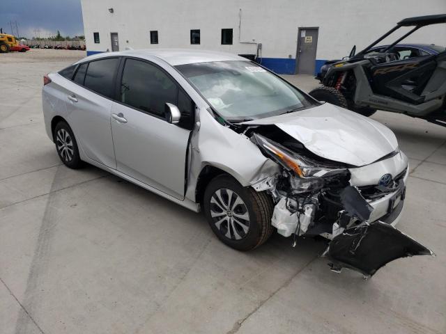 JTDL9MFU8M3026242 - 2021 TOYOTA PRIUS LE SILVER photo 4