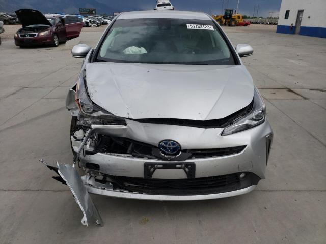 JTDL9MFU8M3026242 - 2021 TOYOTA PRIUS LE SILVER photo 5