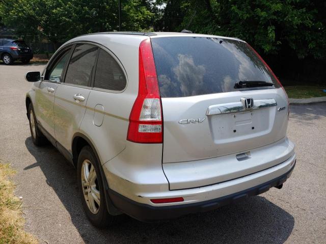 5J6RE4H76AL081209 - 2010 HONDA CR-V EXL SILVER photo 3