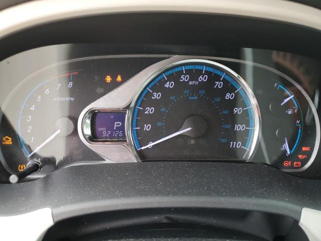 5TDYK3DCXCS278957 - 2012 TOYOTA SIENNA XLE Silber Foto 9