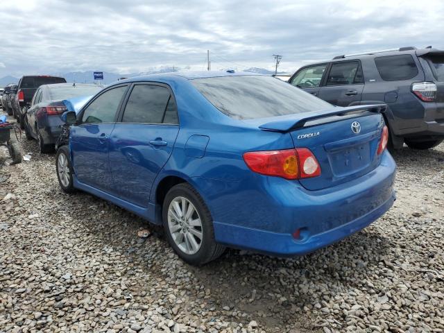 1NXBU40E99Z023763 - 2009 TOYOTA CAROLLA BASE BLUE photo 2