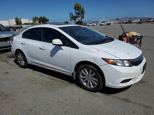 19XFB2F95CE300067 - 2012 HONDA CIVIC EXL WHITE photo 4