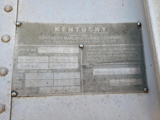 1KKVA5322XL116506 - 1999 KENT TRAILER WHITE photo 10