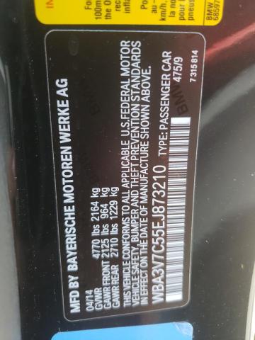 WBA3V7C55EJ873210 - 2014 BMW 428 I SULEV BLACK photo 12