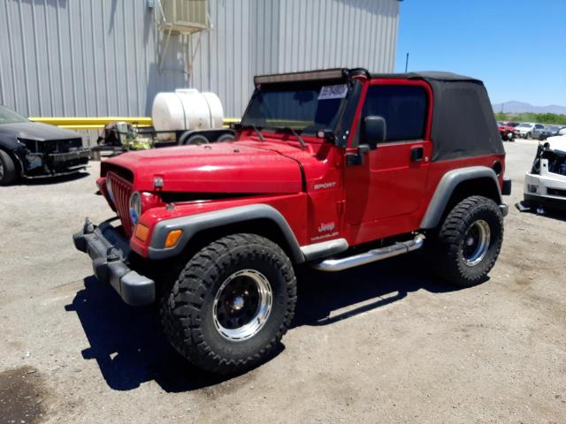 1J4FA49S66P745848 - 2006 JEEP WRANGLER / SPORT RED photo 1