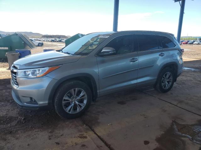 5TDJKRFH7FS116804 - 2015 TOYOTA HIGHLANDER XLE 银色 照片 1