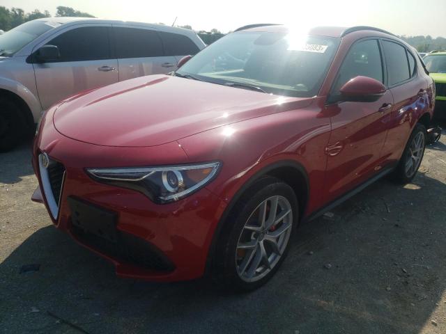 ZASFAKNN0J7B84380 - 2018 ALFA ROMEO STELVIO TI SPORT RED photo 1