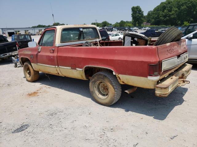 1GCEK14C1DJ113661 - 1983 CHEVROLET K10 RED photo 2