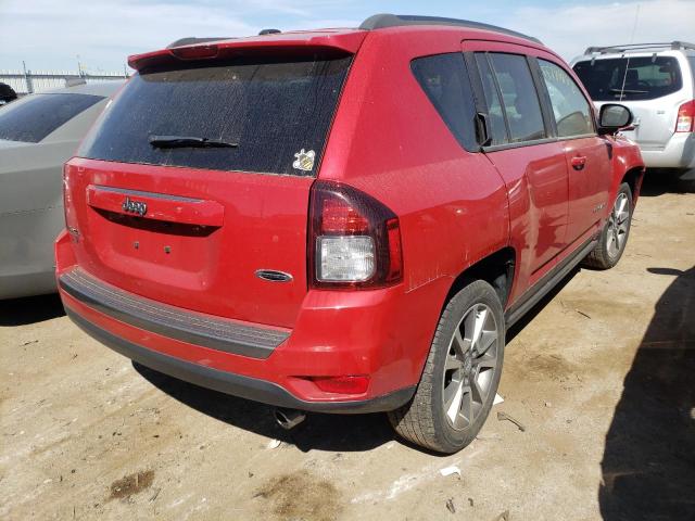 1C4NJDBB0HD130096 - 2017 JEEP COMPASS SPORT RED photo 4