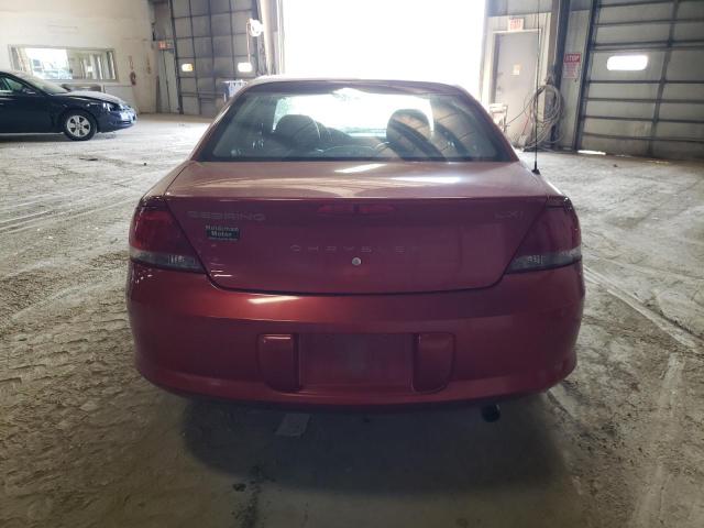 1C3EL56R42N200213 - 2002 CHRYSLER SEBRING LXI MAROON photo 6