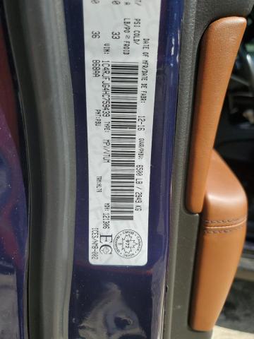 1C4RJFJG4HC759439 - 2017 JEEP GRAND CHER SUMMIT შავი ფოტო 13