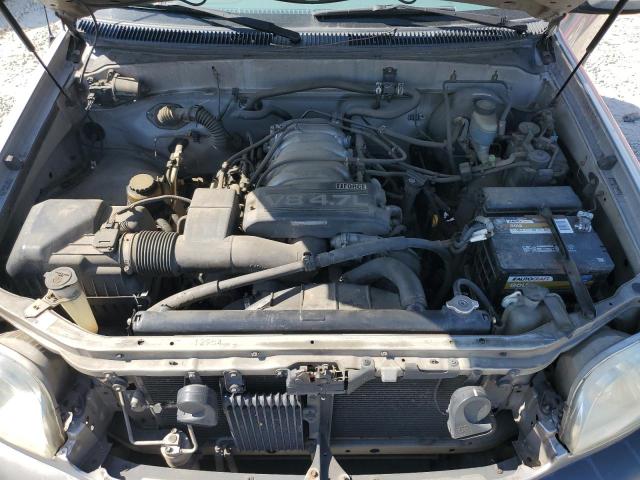 5TBRT34182S263784 - 2002 TOYOTA TUNDRA ACCESS CAB ნაცრისფერი ფოტო 11