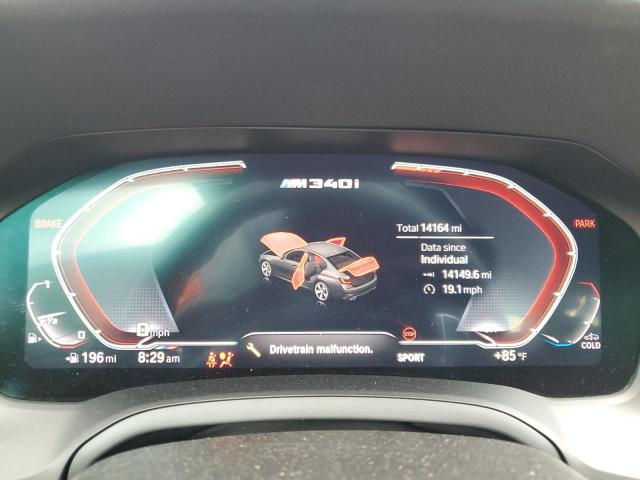 3MW5U7J06M8C03355 - 2021 BMW M340I BLACK photo 9