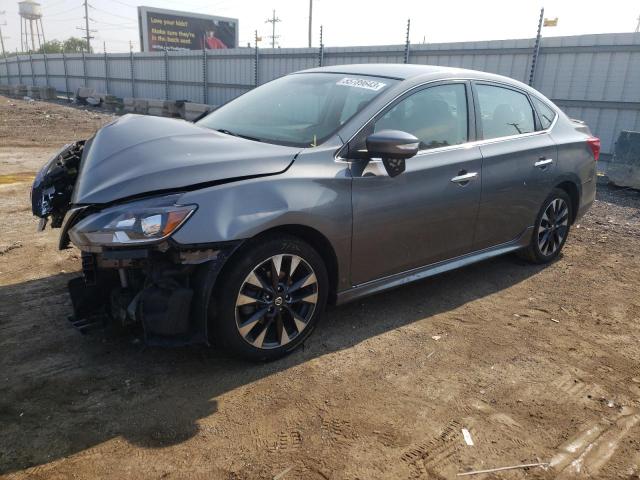 3N1AB7AP7KY352636 - 2019 NISSAN SENTRA S/S S GRAY photo 1