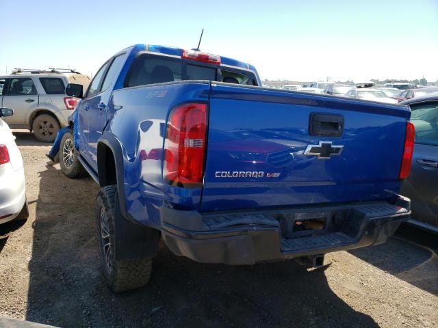 1GCGTEEN8K1360640 - 2019 CHEVROLET COLORADO ZR2 BLUE photo 2