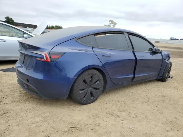 5YJ3E1EA6RF747056 - 2024 TESLA MODEL 3 蓝色 照片 3