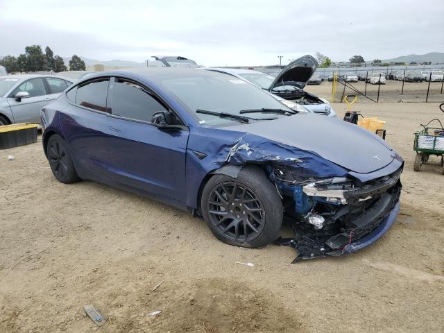 5YJ3E1EA6RF747056 - 2024 TESLA MODEL 3 蓝色 照片 4