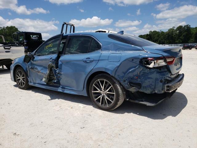 4T1G11AK4PU101137 - 2023 TOYOTA CAMRY SE NIGHT SHADE BLUE photo 2