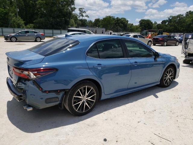 4T1G11AK4PU101137 - 2023 TOYOTA CAMRY SE NIGHT SHADE BLUE photo 3